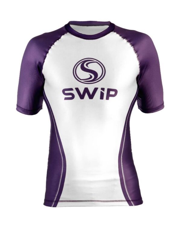COMBAT PURPLE Maglia rashguard IBJJF uomo