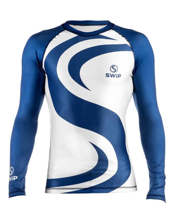 COMBAT LONG BLUE Maglia IBJJF uomo