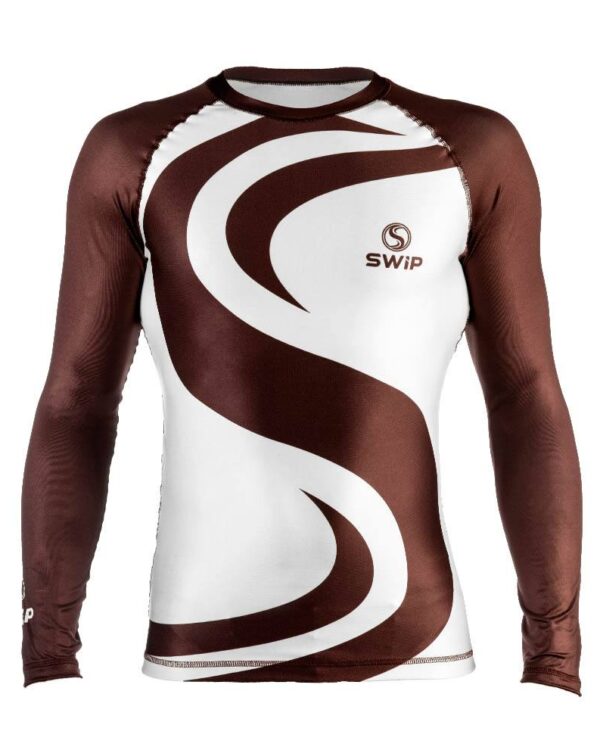 COMBAT LONG BROWN Maglia IBJJF uomo