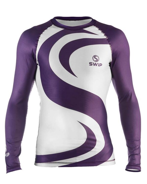 COMBAT LONG PURPLE Maglia IBJJF uomo