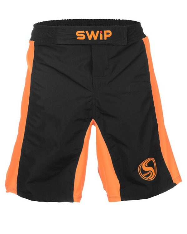 SHORT FIGHT SWIP BLACK ORANGE FLUO  pantalone unisex per ogni tipo di sport